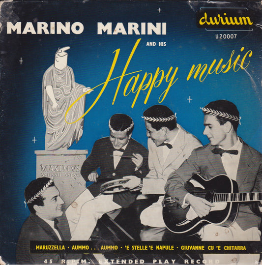 Marino Marini And His Quartet ‎– Marino Marini And His Happy Music 7" vinyl P/S EP G+/VG