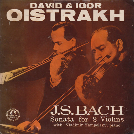 David & Igor Oistrakh - J.S. Bach – Sonata For 2 Violins 7" vinyl P/S EP VG/G+