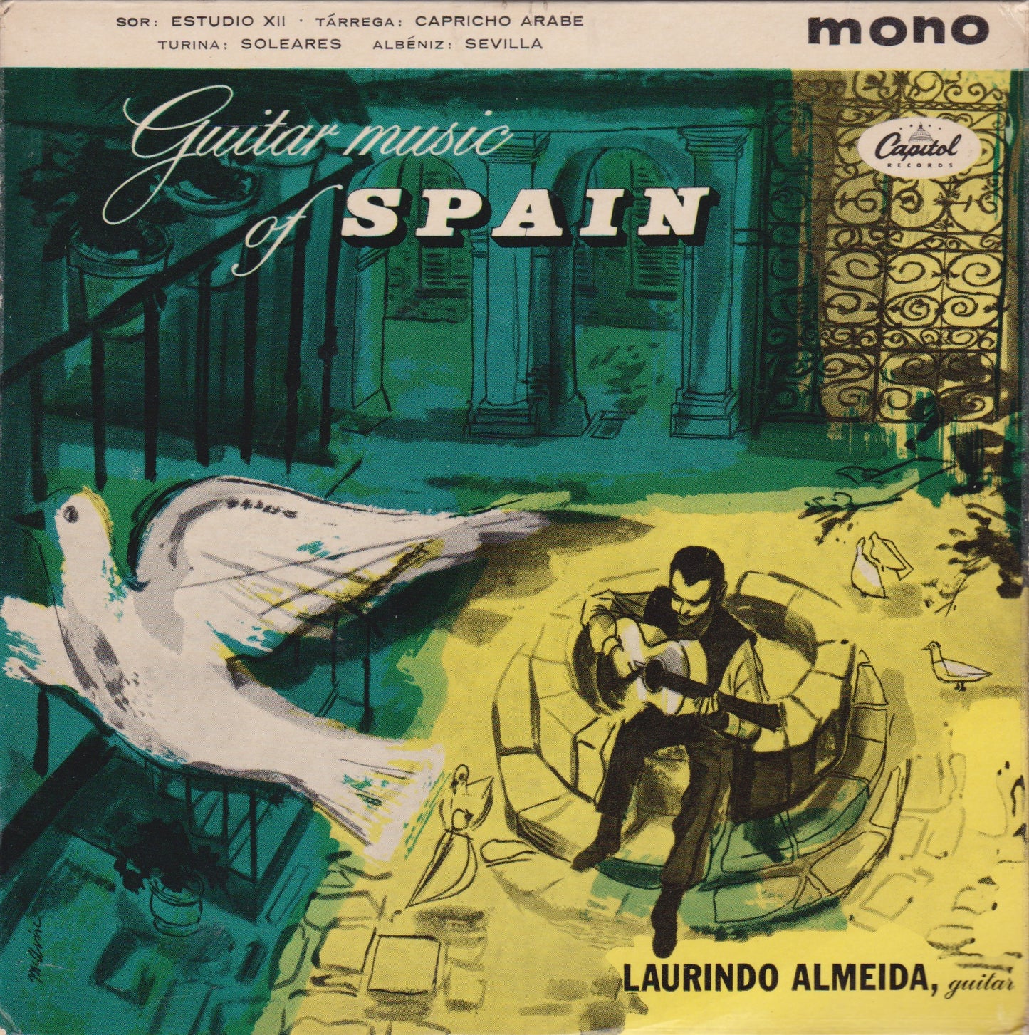 Laurindo Almeida – Guitar Music Of Spain (Capitol 1961) 7" vinyl P/S EP VG/VG