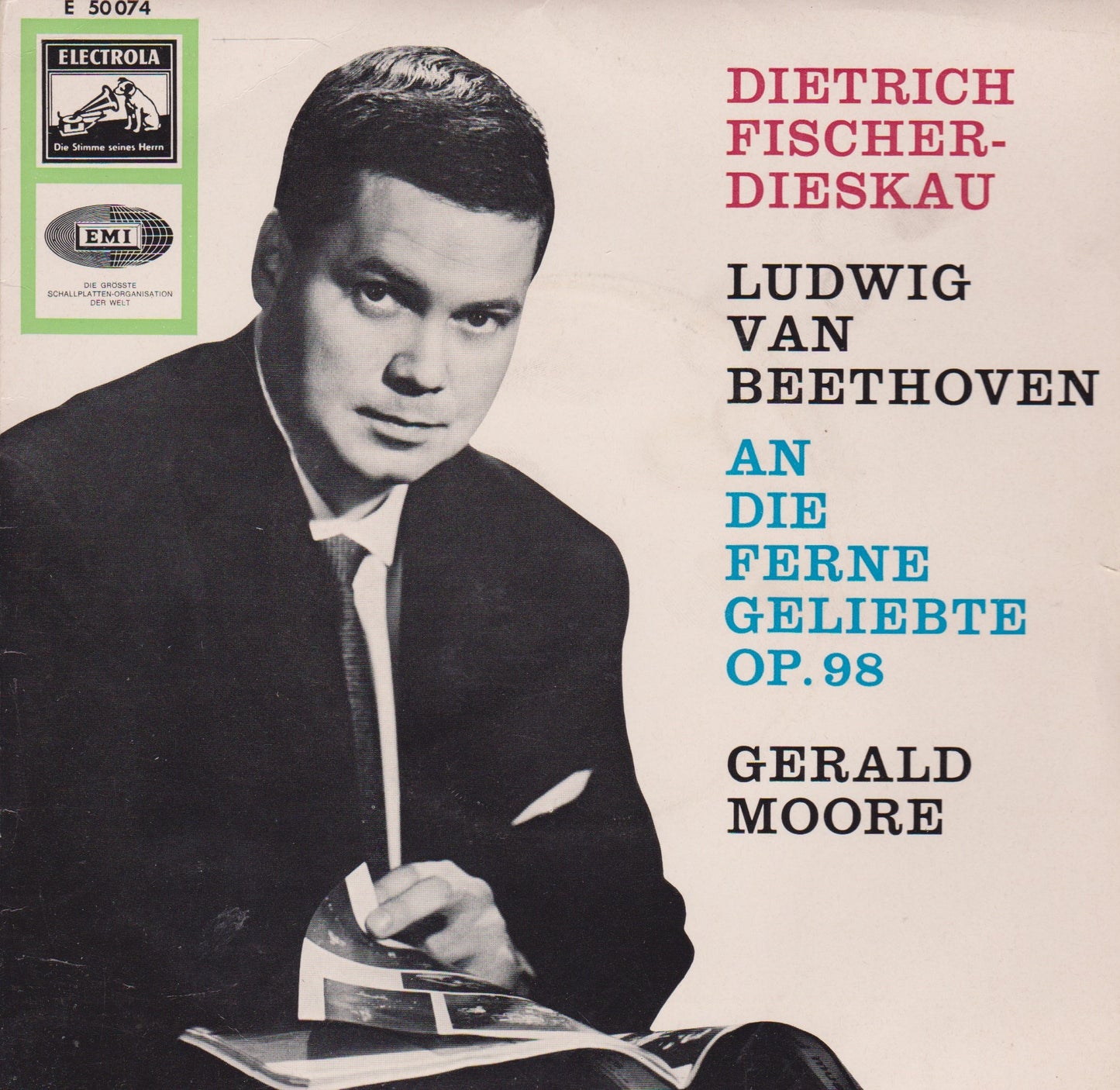 Beethoven, Fischer-Dieskau, Moore – An Die Ferne Geliebte Op. 98 7" vinyl P/S EP VG/VG