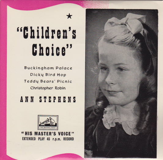 Ann Stephens – Children's Choice (HMV 1956) 7" vinyl P/S EP VG/VG