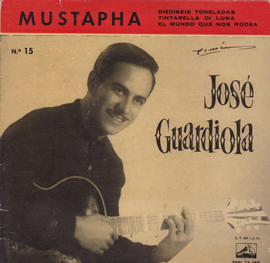 José Guardiola Y Su Orquesta – Mustapha (La Voz De Su Amo 1960) 7" pink vinyl P/S EP G+/VG Spain