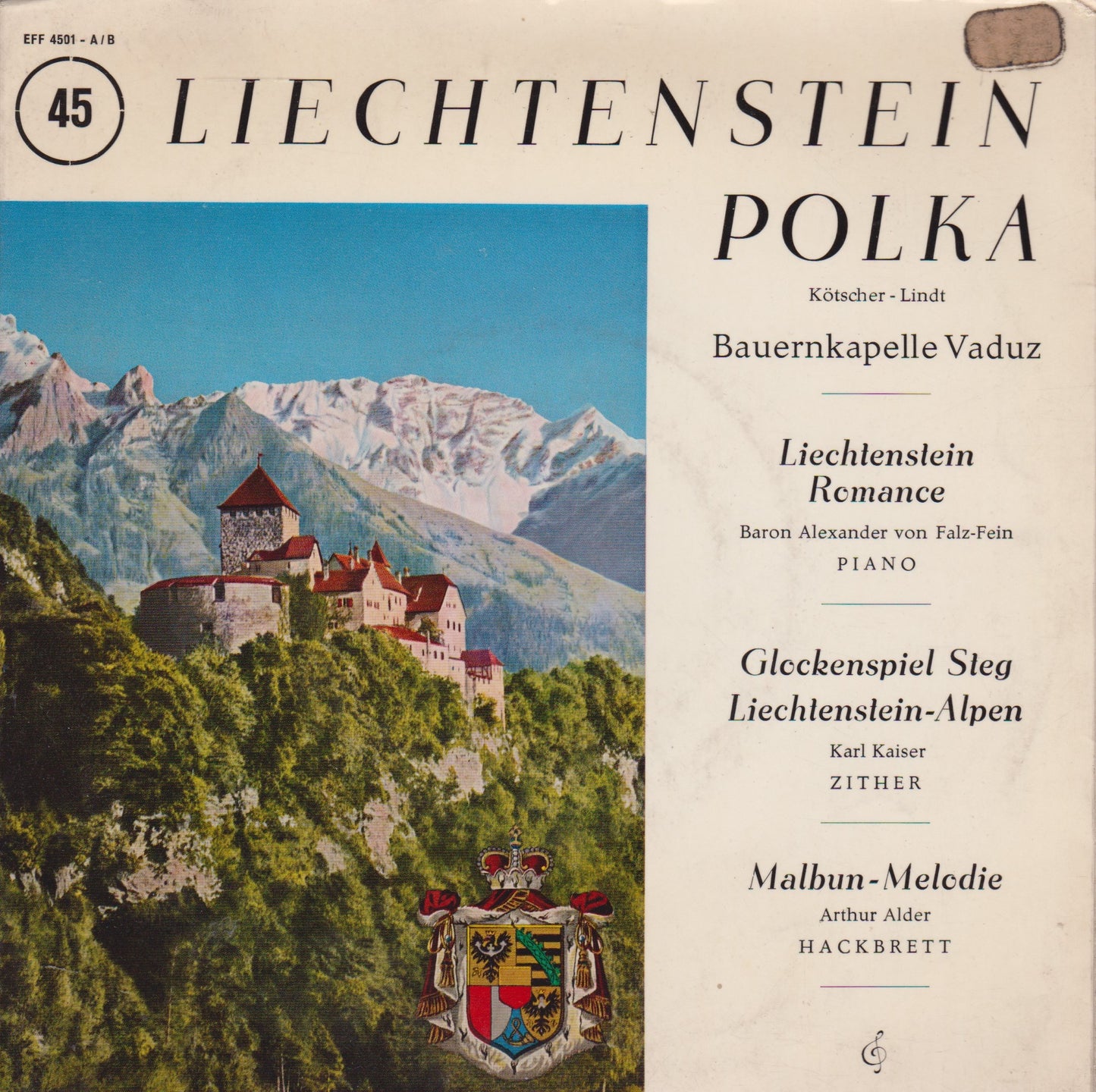 Various – Liechtenstein Polka (Quick) 7" vinyl P/S EP VG/VG