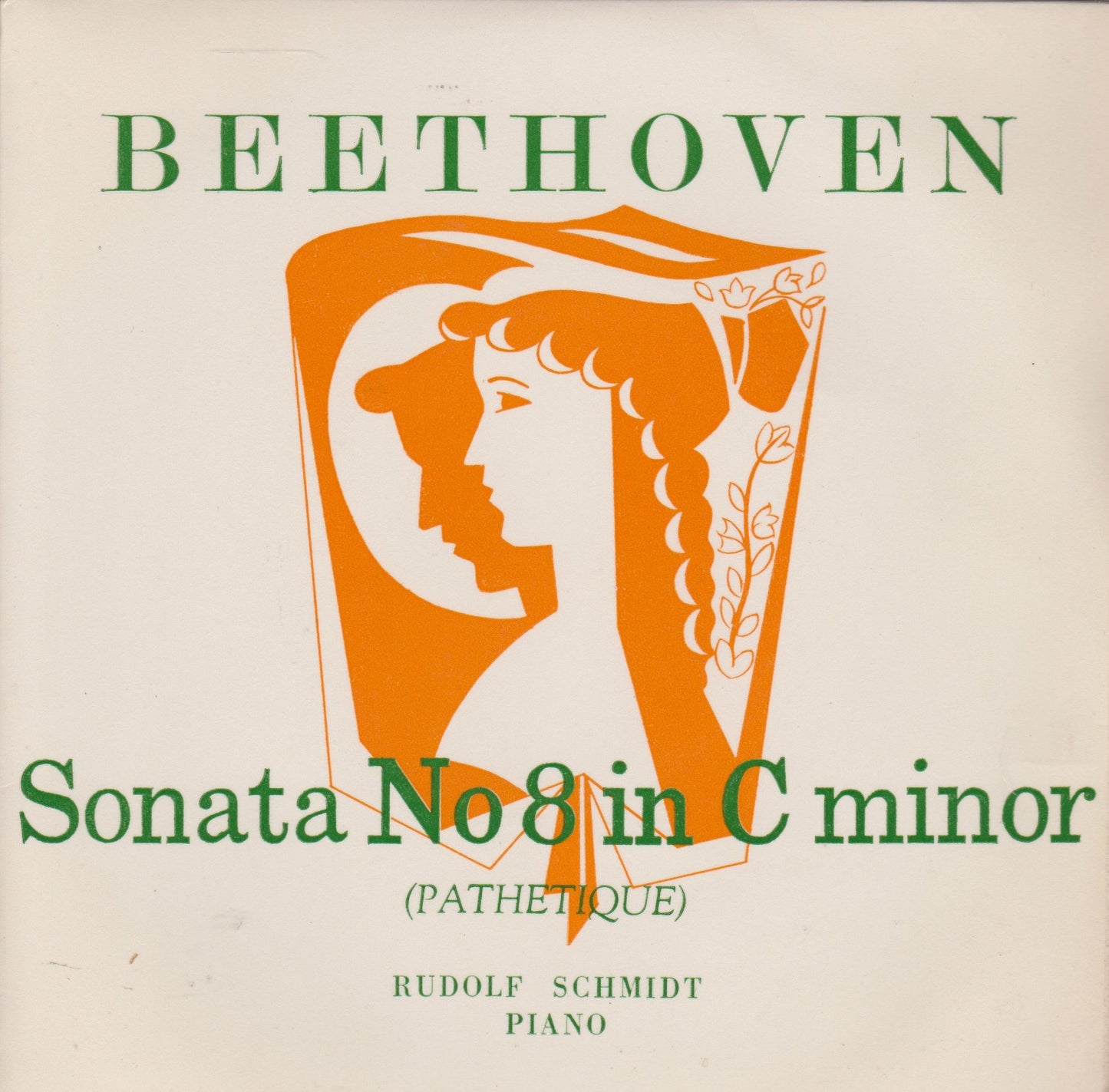 Beethoven, Schmidt ‎– Sonata No 8 in C Minor (Pathetique) 7" vinyl P/S EP VG/VG