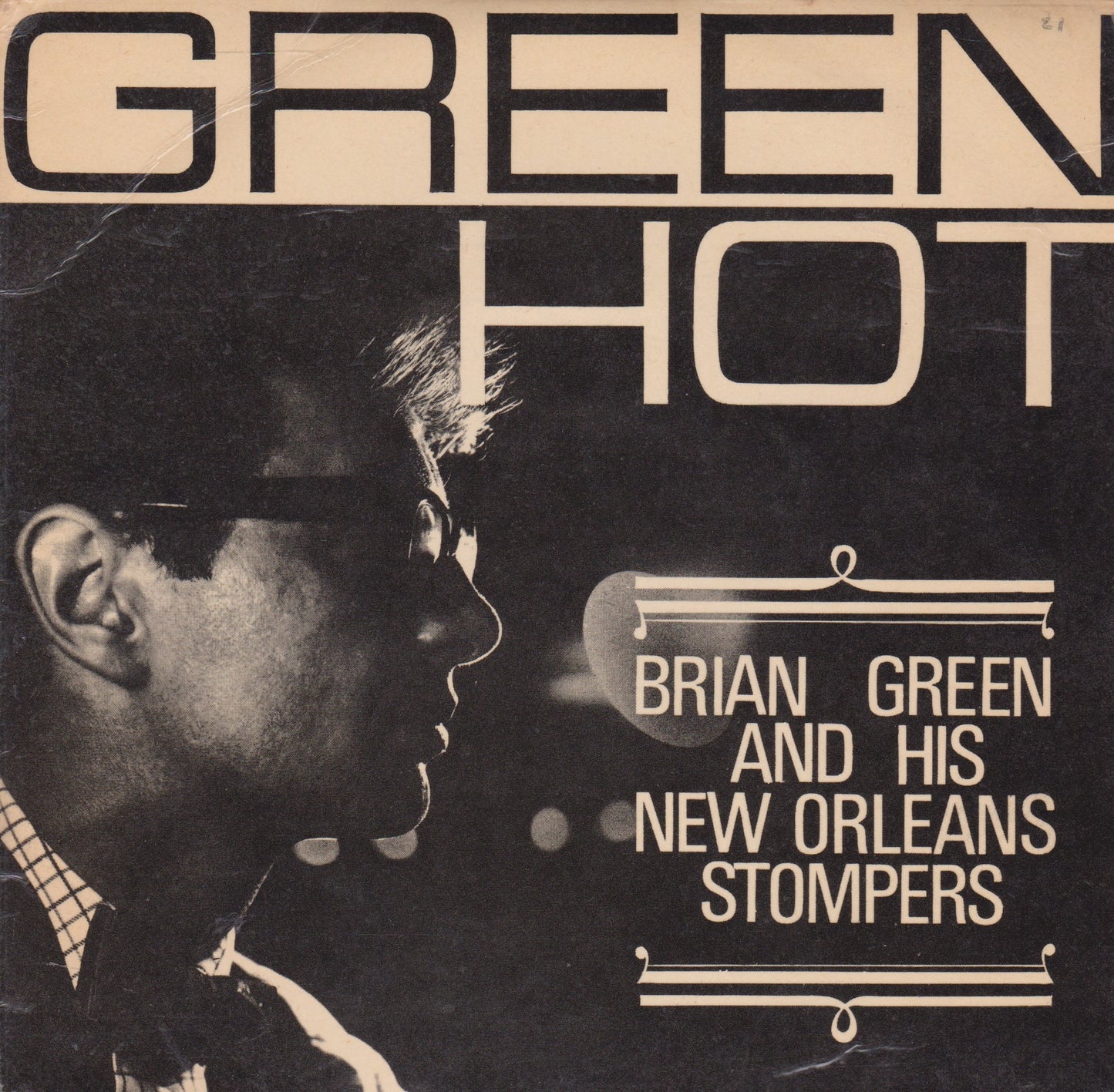 Brian Green & His New Orleans Stompers ‎– Green Hot 7" vinyl P/S EP VG/VG