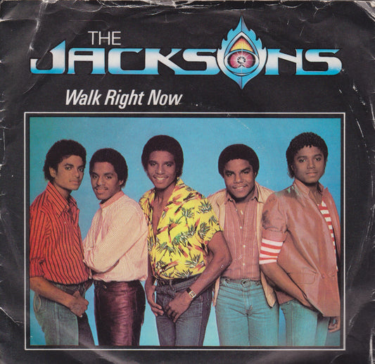 The Jacksons – Walk Right Now (Epic 1981) 7" vinyl P/S single VG/VG