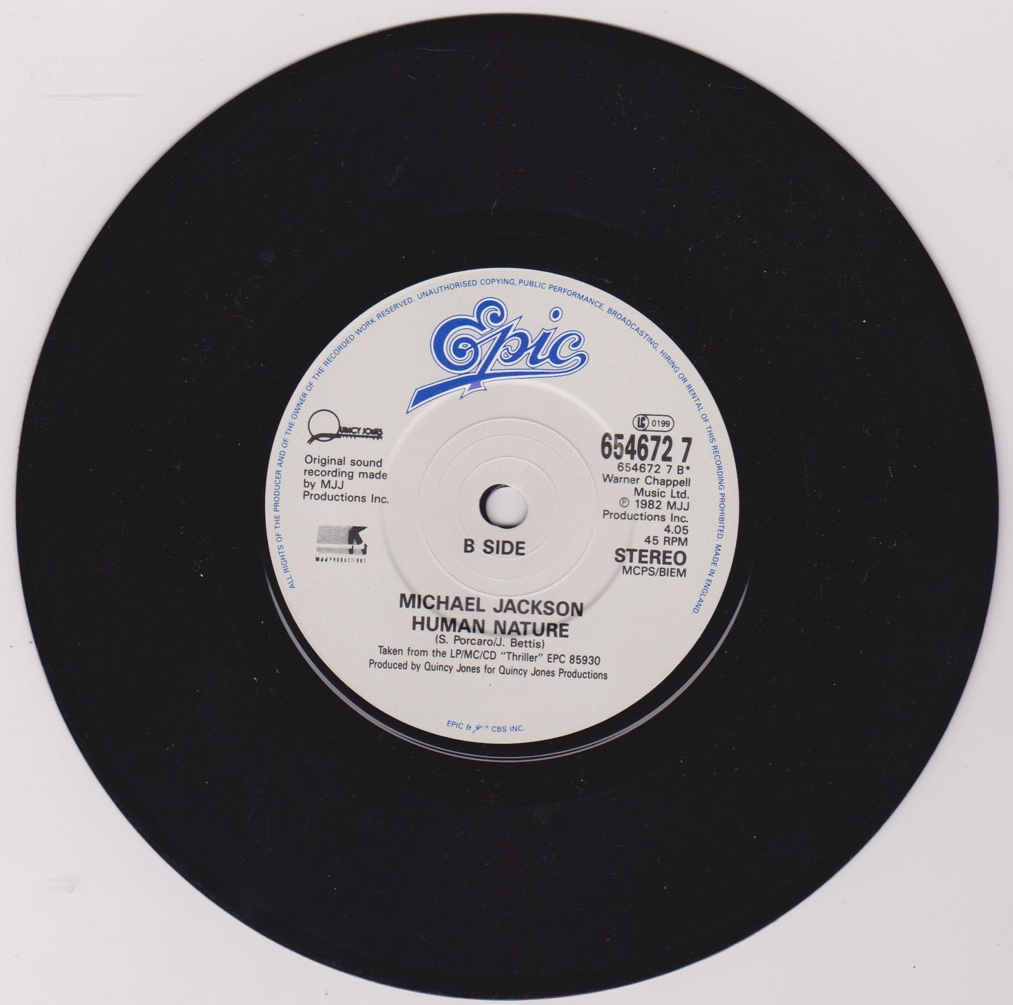 Michael Jackson – Leave Me Alone (Epic 1989) 7" vinyl P/S single VG/VG