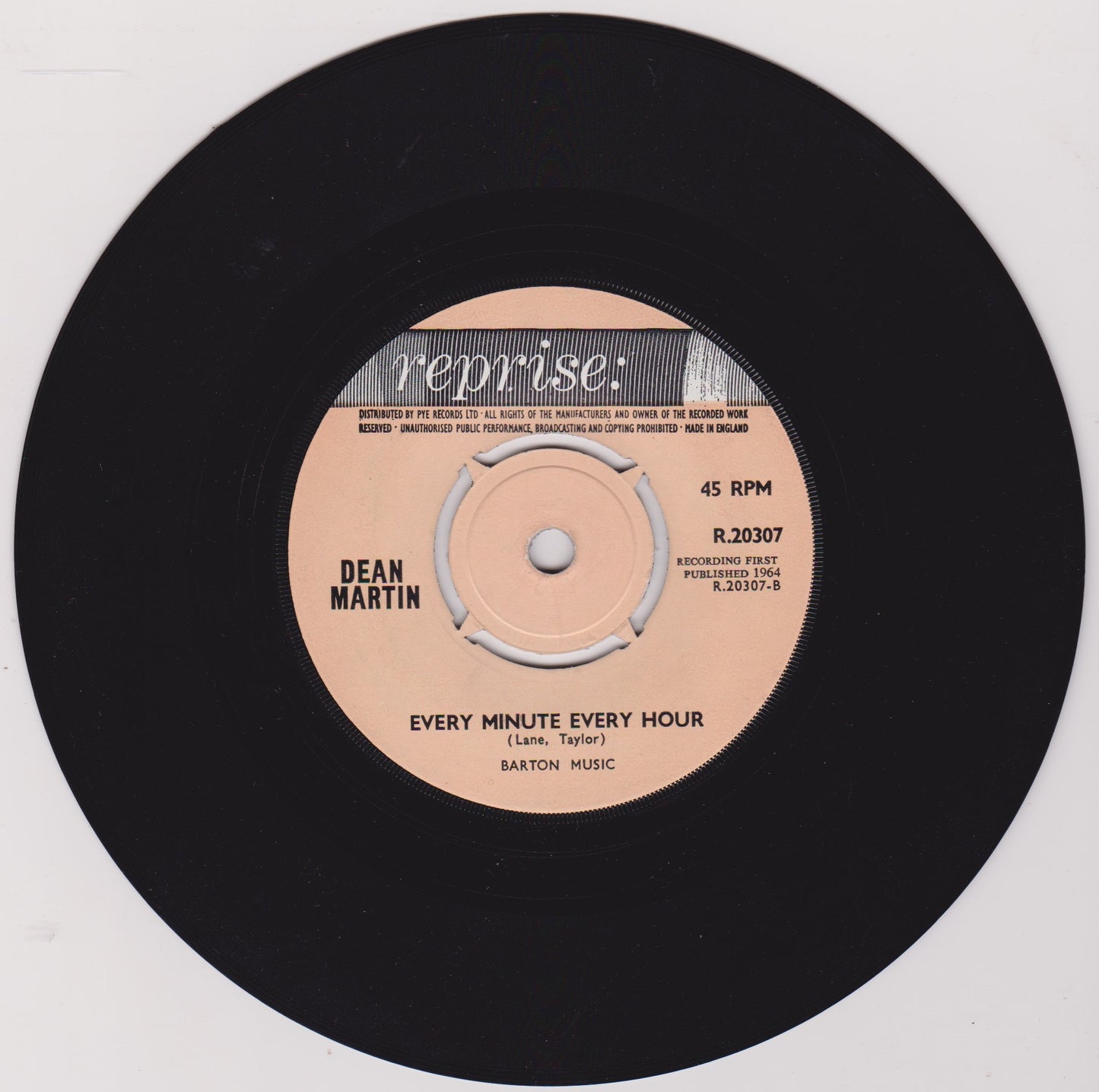 Dean Martin ‎– The Door Is Still Open To My Heart (Reprise 1964) 7" vinyl single VG/VG