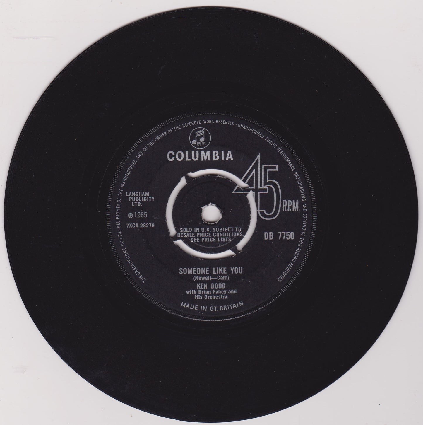 Ken Dodd With Geoff Love And His Orchestra – The River (Le Colline Sono In Fiore) 7" vinyl single VG/-