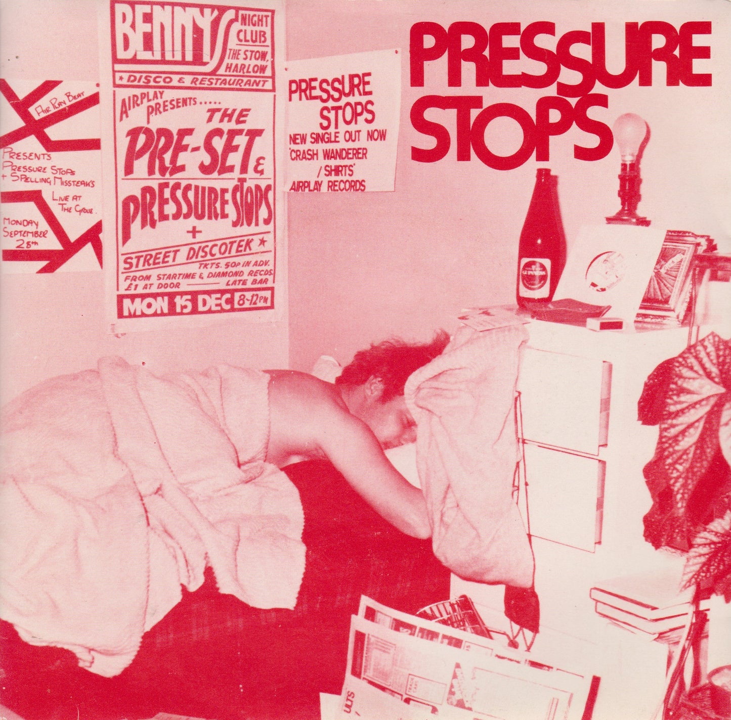 Pressure Stops – Bedsitter (Airplay 1981) 7" vinyl P/S single VG/VG