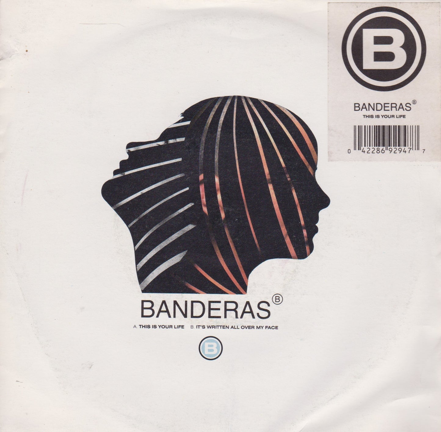 Banderas – This Is Your Life (London 1991) 7" vinyl P/S single VG/VG