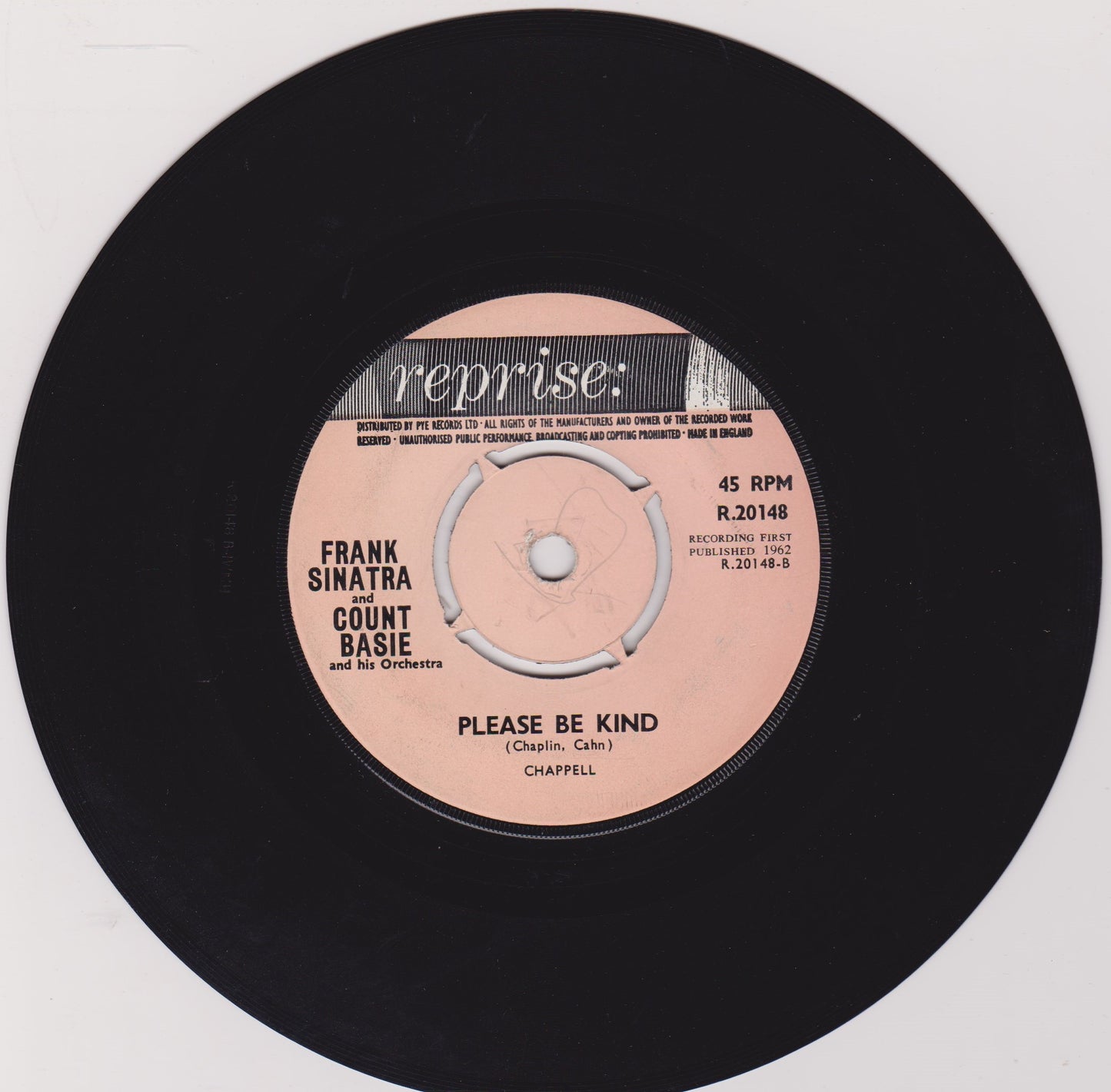 Frank Sinatra And Count Basie And His Orchestra – My Kind Of Girl (1962) 7" vinyl single VG/-