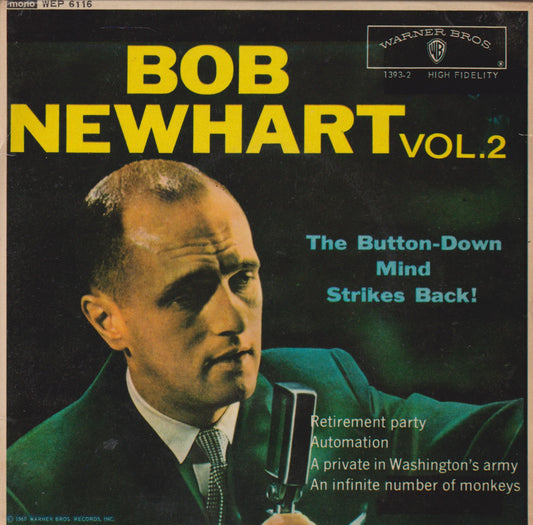 Bob Newhart – The Button Down Mind Strikes Back ‎– Vol. 2 (WB 1963) 7" vinyl P/S EP VG/VG