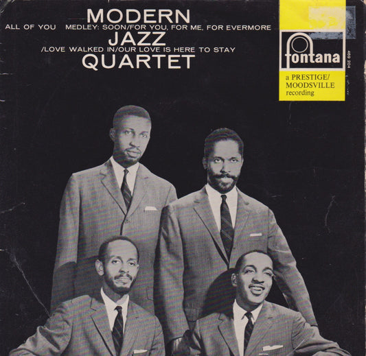 Modern Jazz Quartet ‎– All Of You / Medley (Fontana 1964) 7" vinyl P/S EP VG/VG