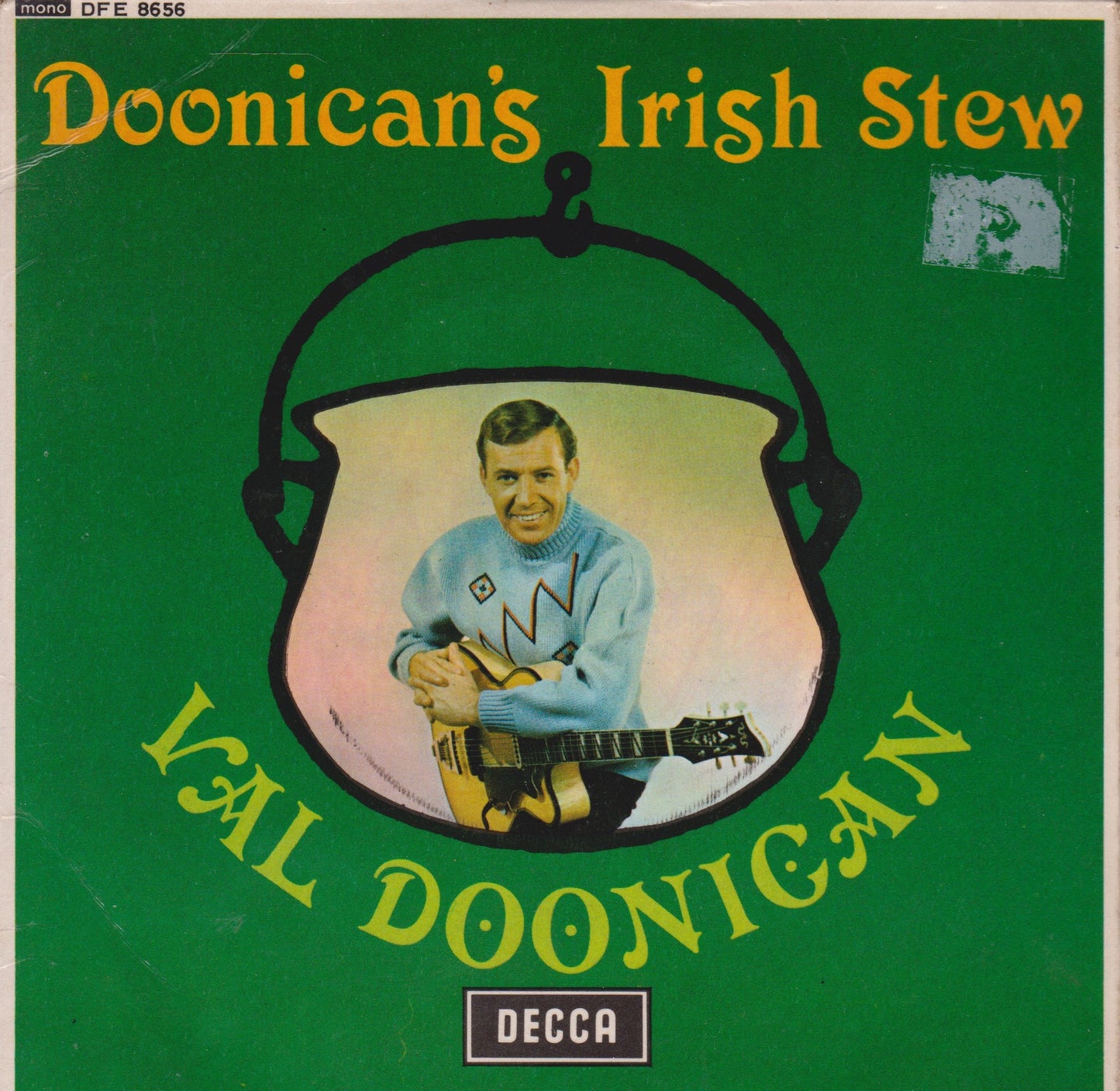 Val Doonican – Doonican's Irish Stew (Decca, 1966) 7" vinyl P/S EP VG/VG