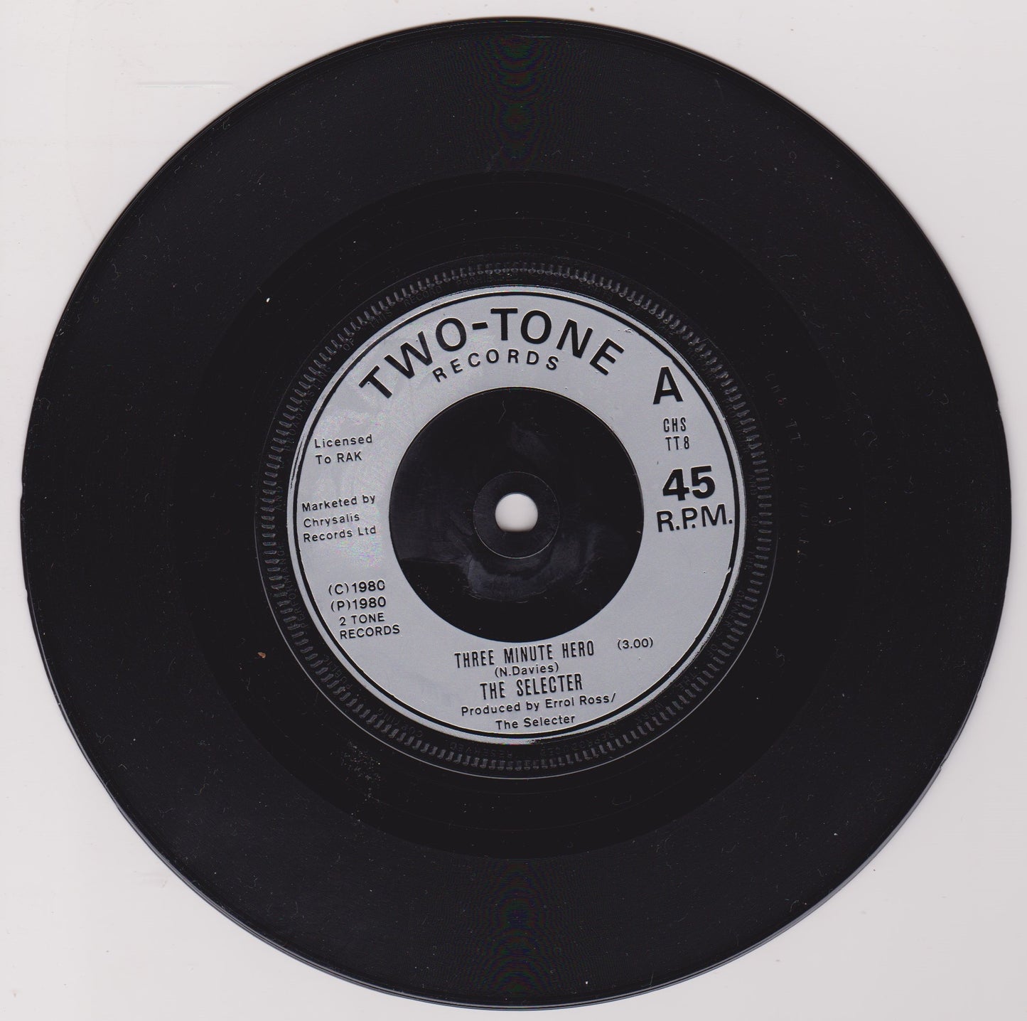 The Selecter ‎– Three Minute Hero (Two-Tone 1980) 7" vinyl single VG/VG