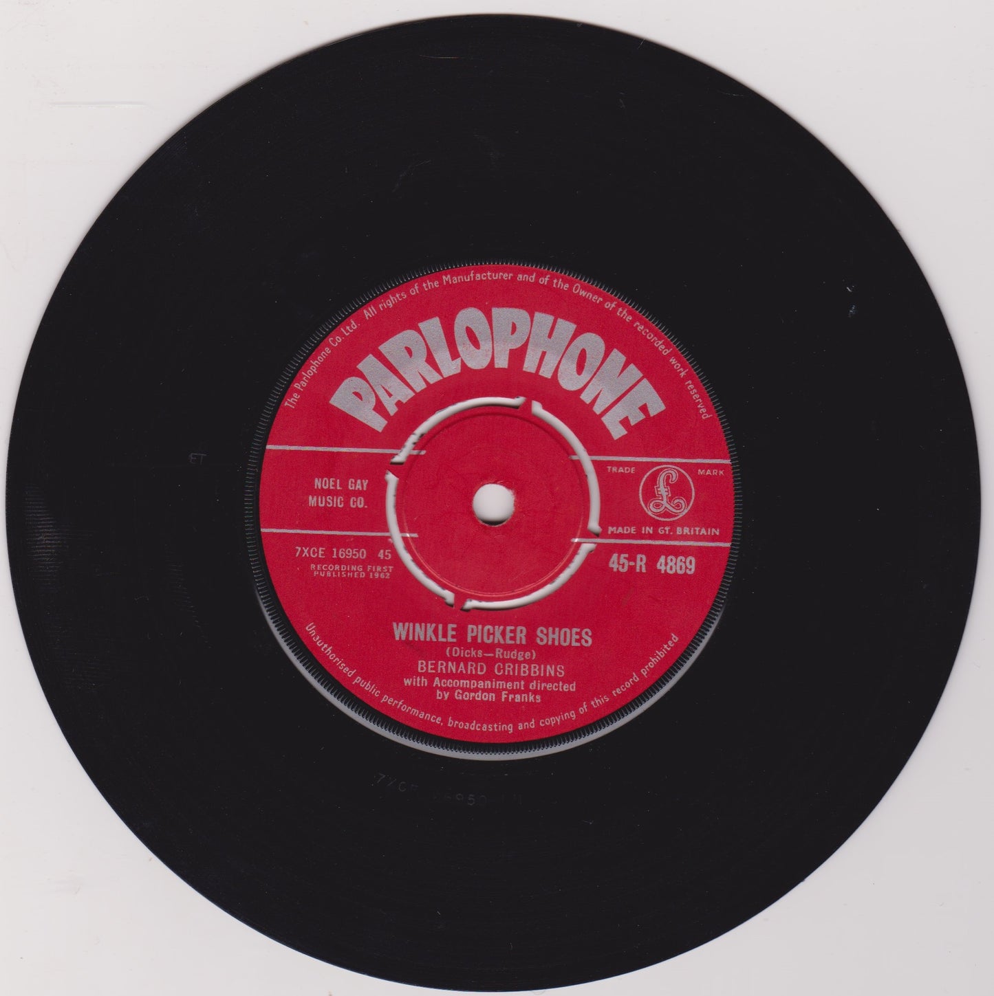 Bernard Cribbins ‎– The Hole In The Ground (Parlophone 1962) 7" vinyl single G+/-