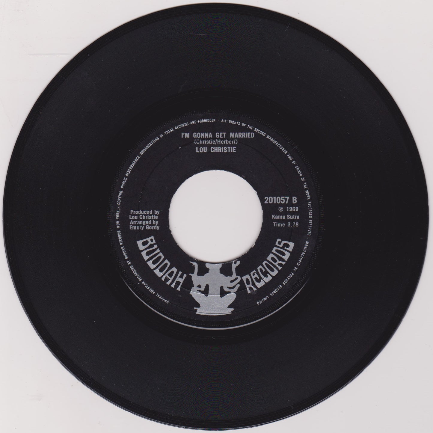 Lou Christie ‎– I'm Gonna Make You Mine (Buddah 1969) 7" vinyl single VG/- jukebox