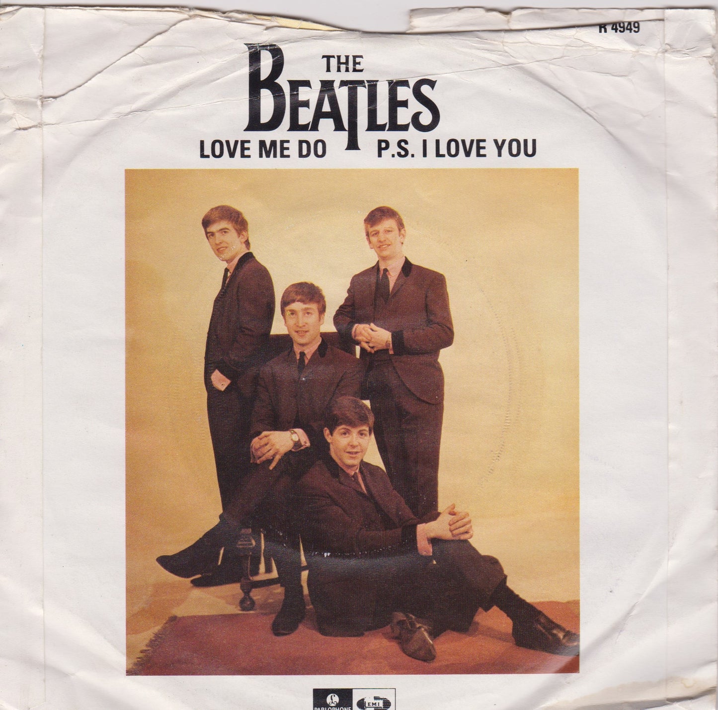 The Beatles – Love Me Do (Parlophone, 1982) 7" vinyl single VG/P RE