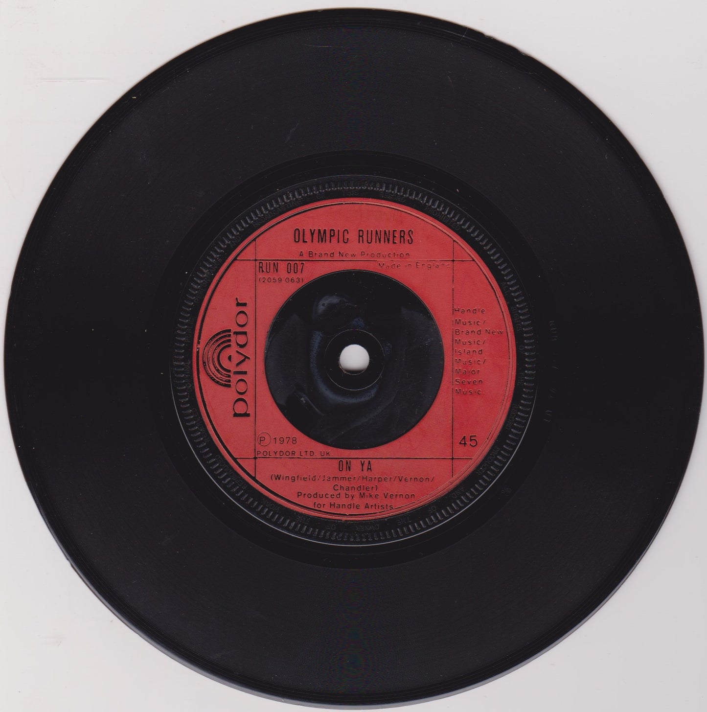 Olympic Runners ‎– Get It While You Can (Polydor 1978) 7" VG/VG