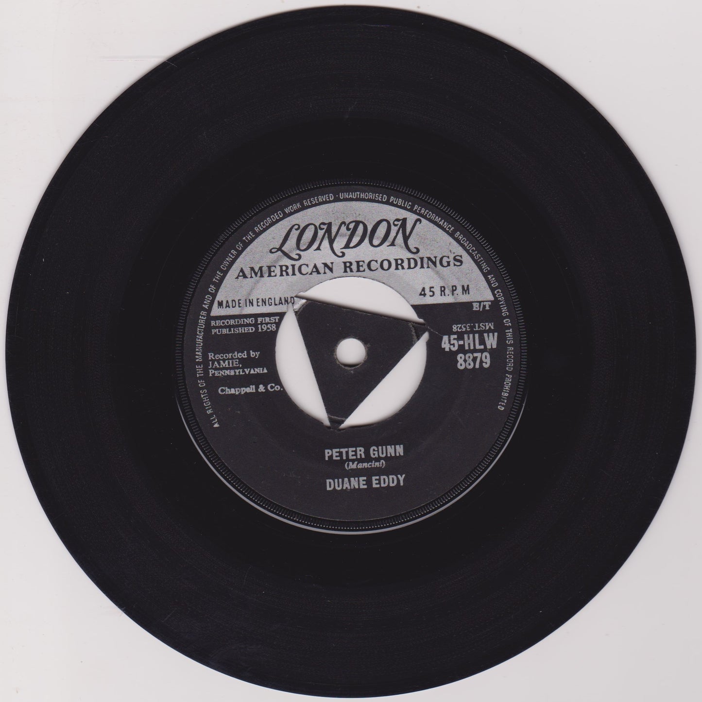 Duane Eddy - Peter Gunn (London, 1959) 7" vinyl single VG/-