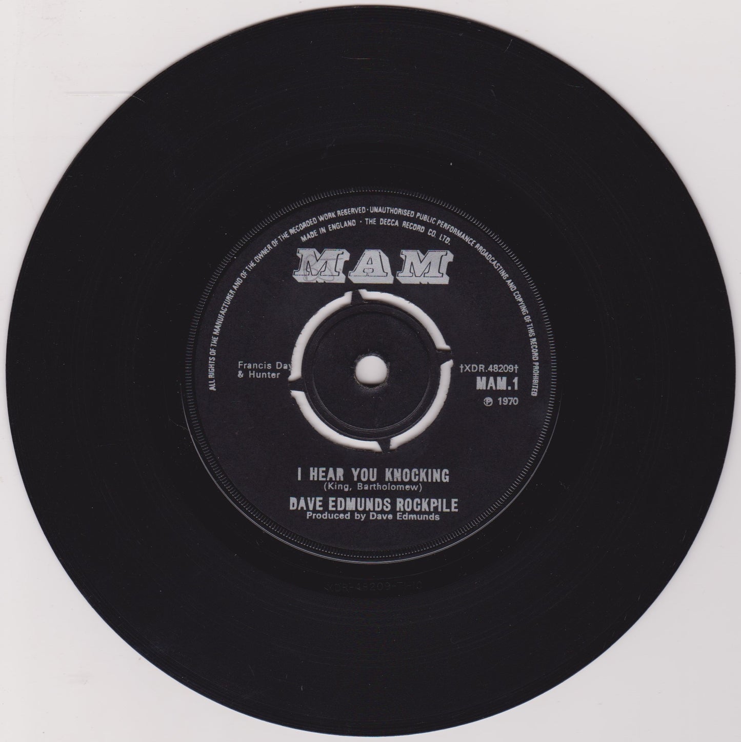 Rockpile - I Hear You Knocking (MAM, 1970) 7" vinyl single VG/-