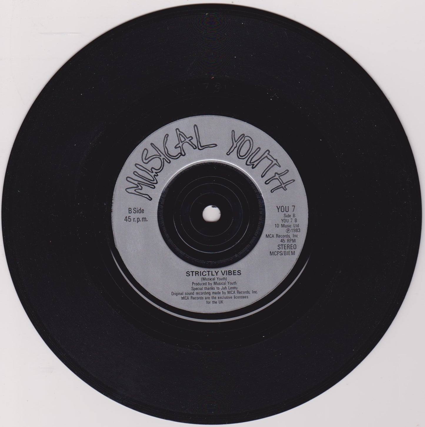 Musical Youth ‎– 16 (MCA 1983) 7" vinyl P/S single VG/VG