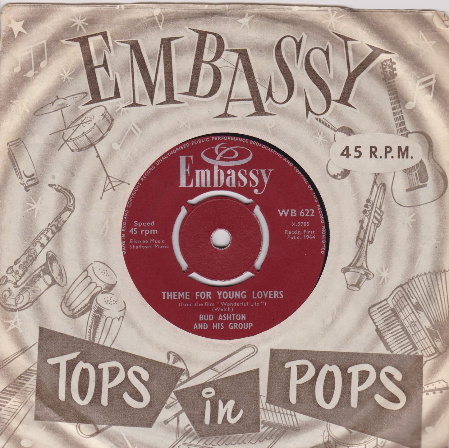 Mike Redway - Little Children (Embassy 1964) 7" vinyl single VG/VG