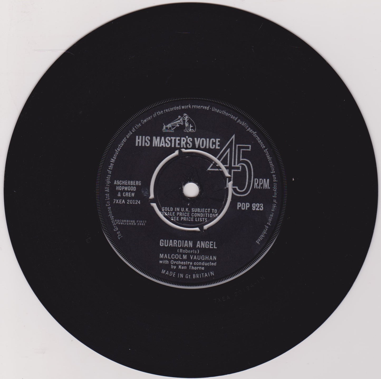 Malcolm Vaughan ‎– The Wedding (HMV) 7" vinyl single VG/VG repress