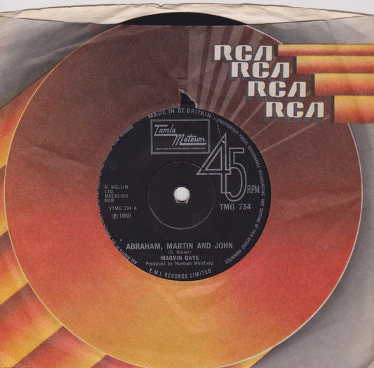 Marvin Gaye – Abraham, Martin And John (Tamla 1970) 7" vinyl single VG/-
