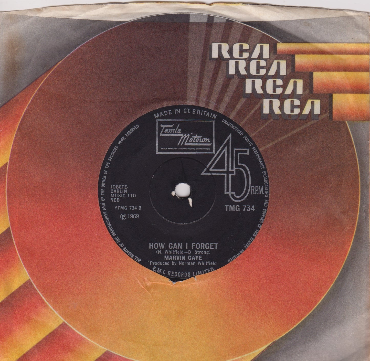 Marvin Gaye – Abraham, Martin And John (Tamla 1970) 7" vinyl single VG/-