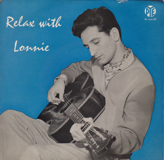 Lonnie Donegan - Relax With Lonnie (Pye) 7" vinyl EP G+/VG