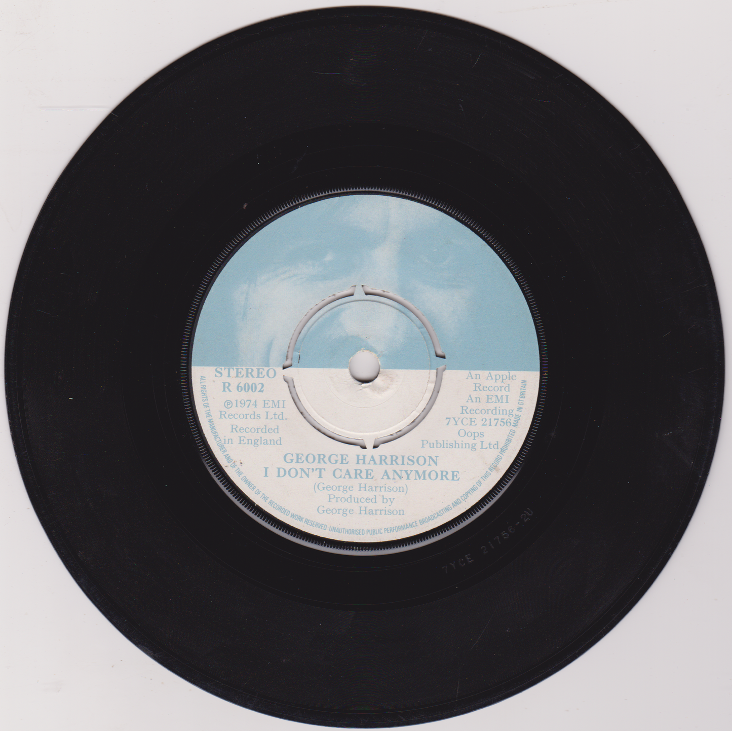 George Harrison ‎– Ding Dong (Apple 1974) 7" vinyl single G+/-