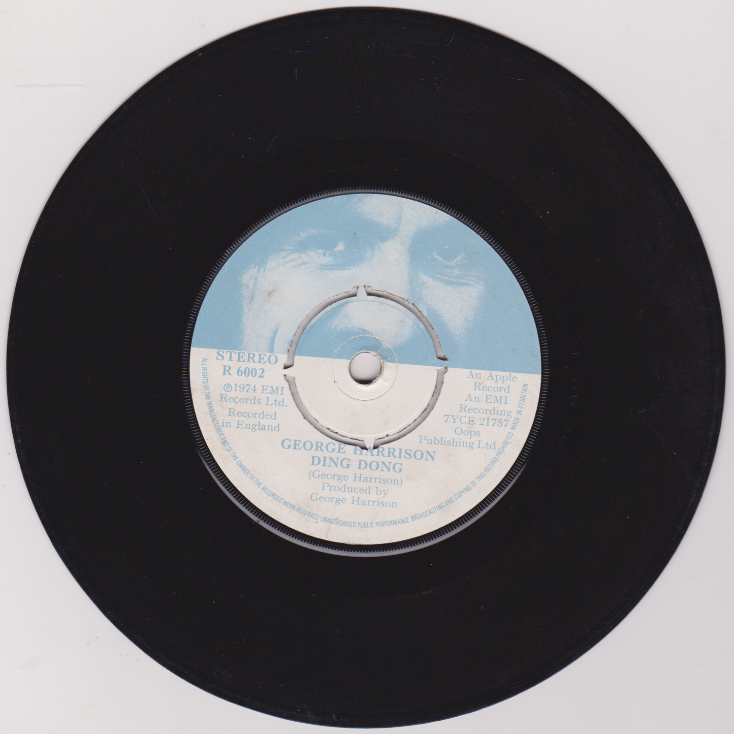 George Harrison ‎– Ding Dong (Apple 1974) 7" vinyl single G+/-
