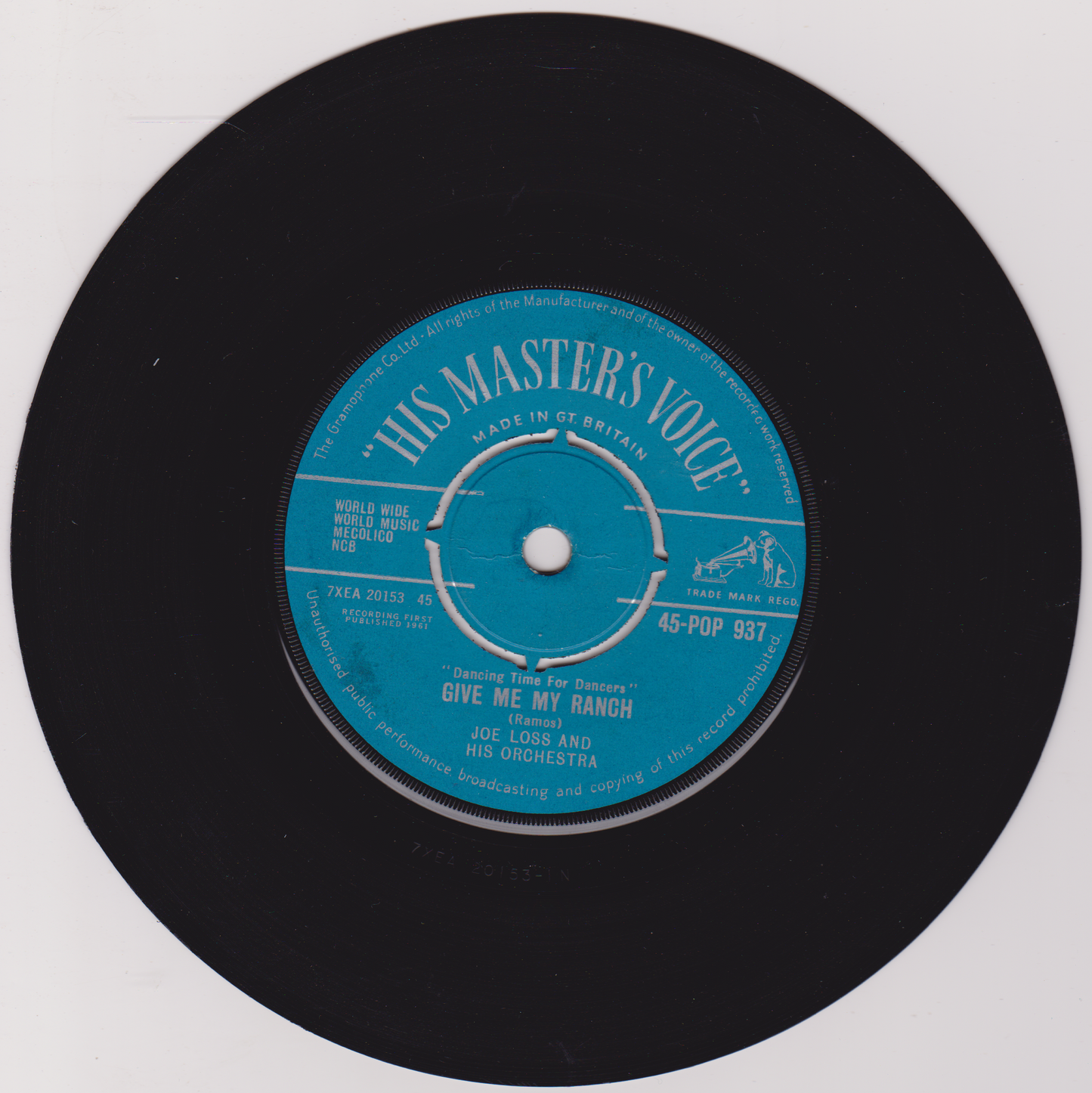 Joe Loss & His Orchestra ‎– Sucu Sucu (HMV 1961) 7" vinyl single VG/-