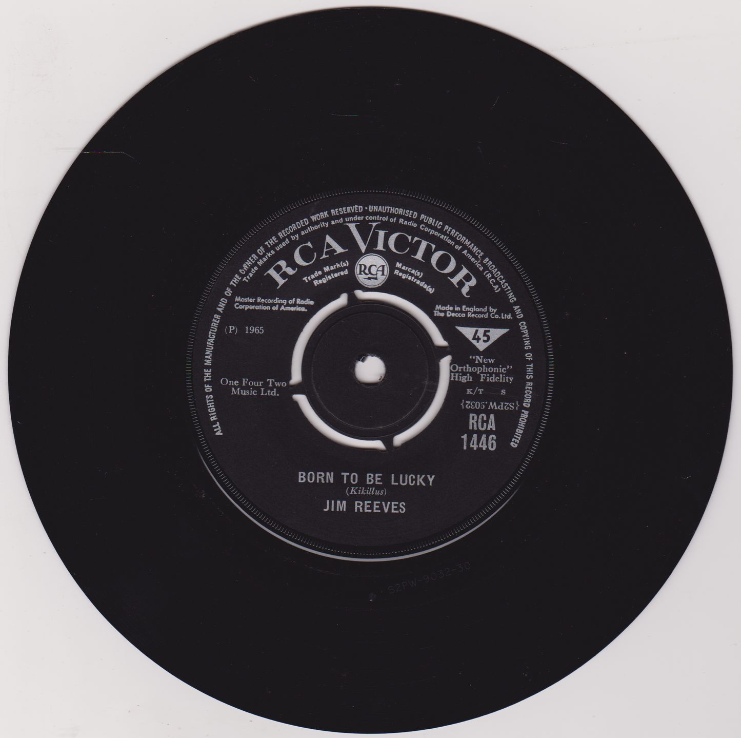 Jim Reeves – Not Until The Next Time (RCA 1965) 7" vinyl single VG/VG