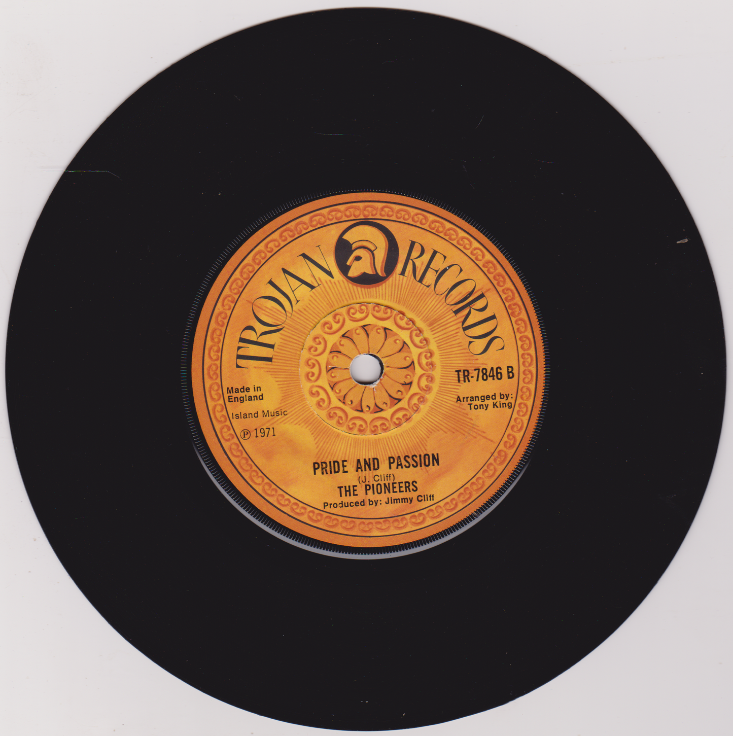 The Pioneers ‎– Give And Take (Trojan 1971) 7" vinyl single VG/-