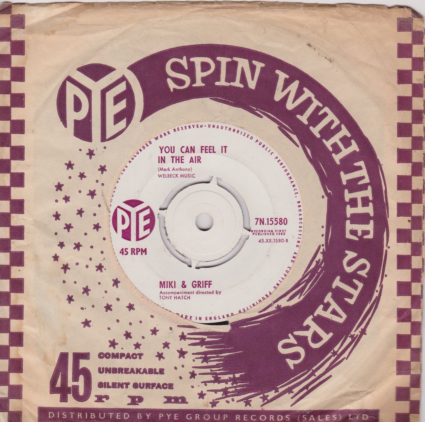 Miki And Griff - It Comes And Goes (Pye 1963) 7" vinyl single VG/VG