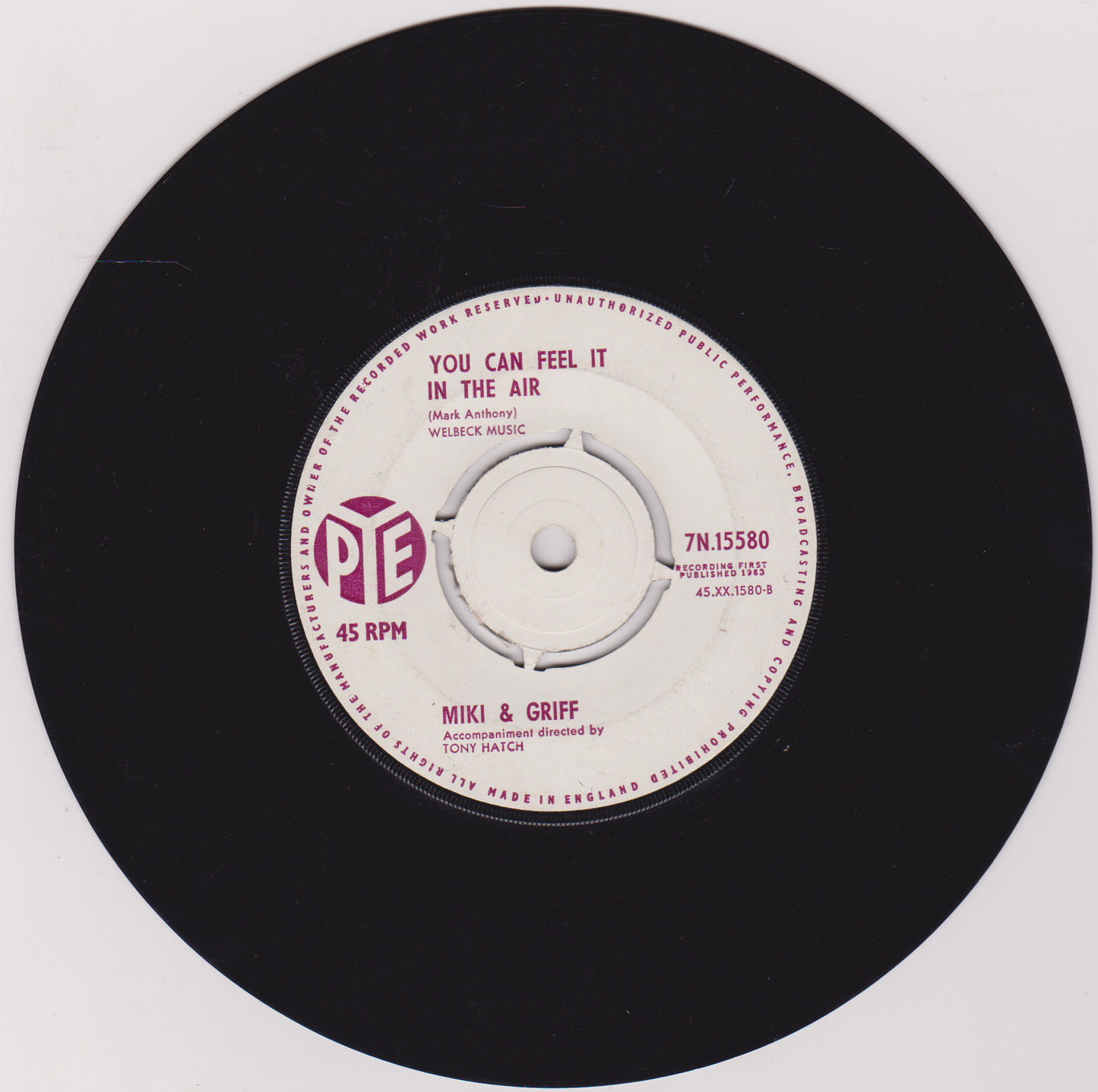 Miki And Griff - It Comes And Goes (Pye 1963) 7" vinyl single VG/VG