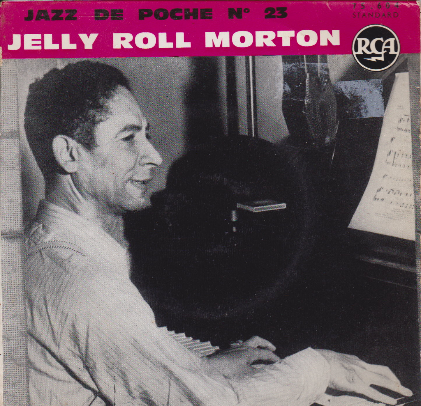 Jelly Roll Morton ‎– Jazz De Poche N° 23 (RCA 1960) 7" vinyl EP VG/VG France