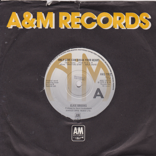 Elkie Brooks - Only Love Can Break Your Heart (A&M, 1978) 7" vinyl single VG/VG