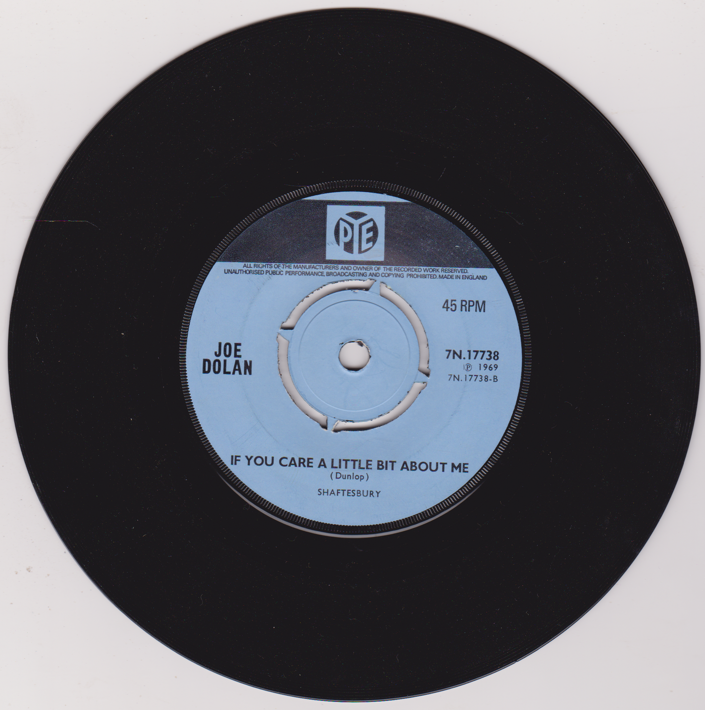 Joe Dolan ‎– Make Me An Island (Pye 1969) 7" vinyl single VG/-