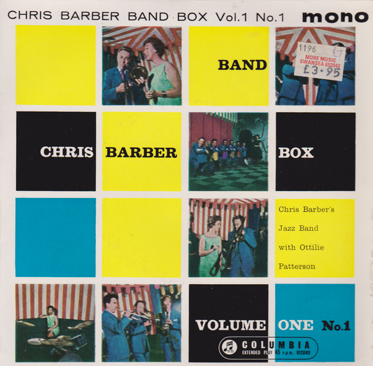 Chris Barber's Jazz Band With Ottilie Patterson ‎– Chris Barber Band Box Vol. 1 No. 1 (Columbia) 7" vinyl EP VG/VG