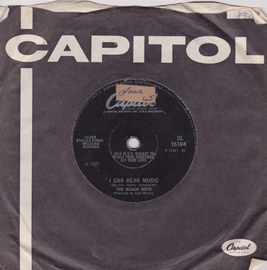 The Beach Boys - I Can Hear Music (Capitol 1969) 7" vinyl single G+/VG