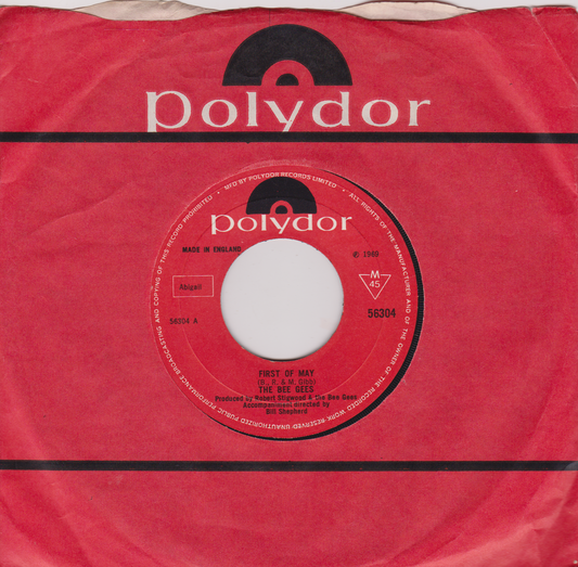 Bee Gees – First Of May (Polydor 1969) 7" vinyl single VG/VG jukebox centre