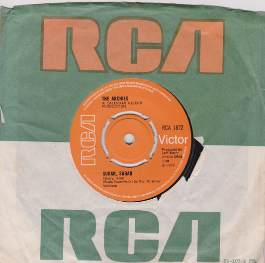 The Archies ‎– Sugar, Sugar (RCA 1969) 7" vinyl single VG/VG