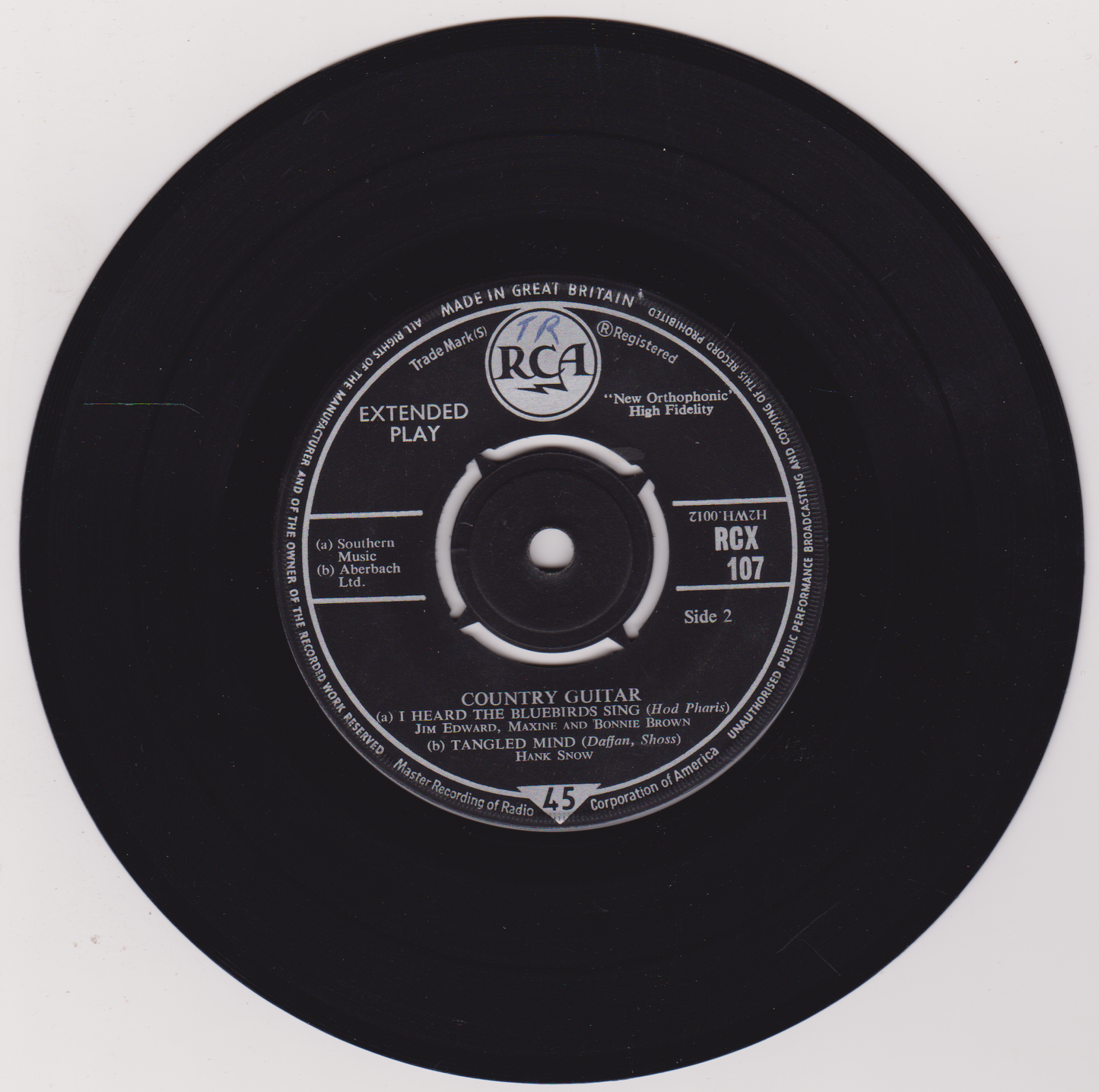 Various – Country Guitar (RCA 1958) 7" vinyl P/S EP G/G+