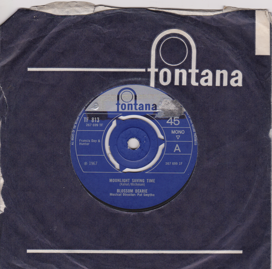 Blossom Dearie ‎– Moonlight Saving Time (Fontana 1967) 7" vinyl single G+/G