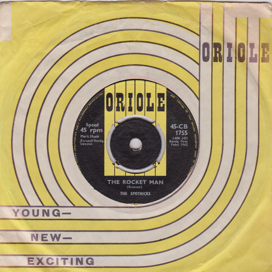 The Spotnicks ‎– The Rocket Man (Oriole 1962) 7" vinyl single VG/VG
