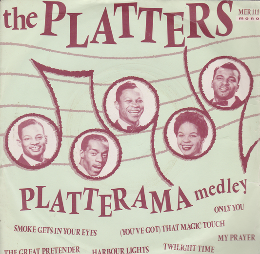 The Platters ‎– Platterama Medley (Mercury 1982) 7" vinyl P/S single VG/VG